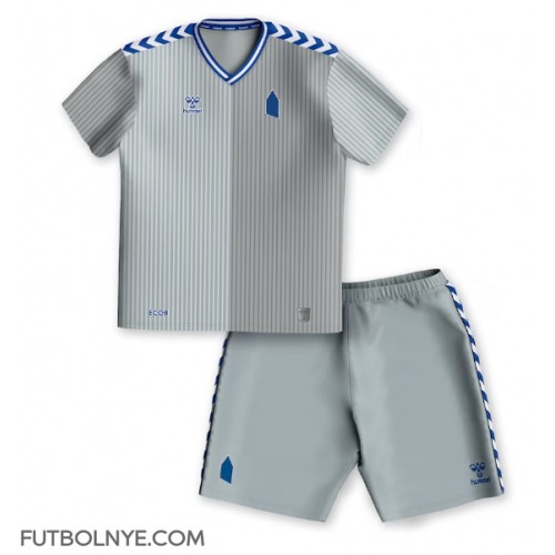 Camiseta Everton Tercera Equipación para niños 2023-24 manga corta (+ pantalones cortos)